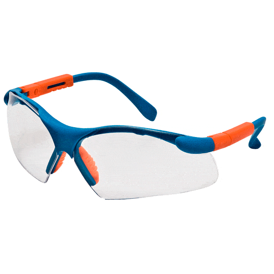 La gafa Activa de Medop es una gafa cómoda con marcado FN, protege frente a impactos y Antiempañante Certificado