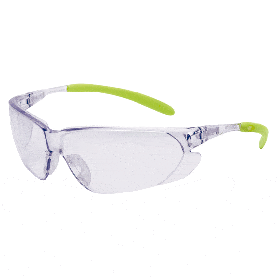 Os óculos Galia Flex, da Medop, proporcionam uma proteção ocular confortável, adaptando-se a todos os rostos graças às suas hastes flexíveis de alta visibilidade.