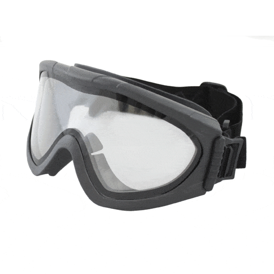 Die Vollsichtbrille mit Doppelscheibe für doppelten Schutz