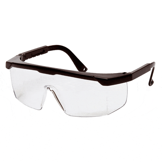 Flash ist die vielfältigste Brille von Medop, denn sie verfügt über mehrere Scheiben- und Farbvarianten: Sonnenschutz, Schweißtechnik, Optol und Farblos.