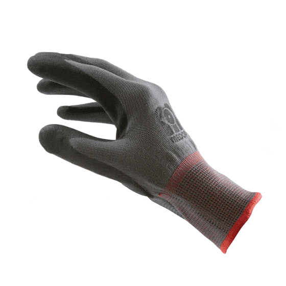 Medop polyester gloves with nitrile foam coating. Appropriate for use with liquid and oils. Very resistant and breathable.