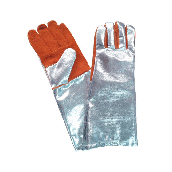 Handschuh mit Innenhand aus Spaltleder