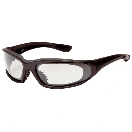 Gli occhiali di sicurezza Shark di Medop, gli occhiali avvolgenti sportivi con multiple versioni: da sole, polarizzati e incolore con filtro UV.